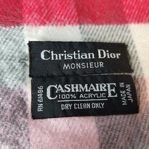 Plaid Pink Dior Scarf